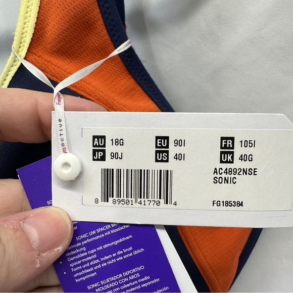 Freya Sonic Molded Sports Bra Firm Support Navy Size 40I NWT - Picture 6 of 7
